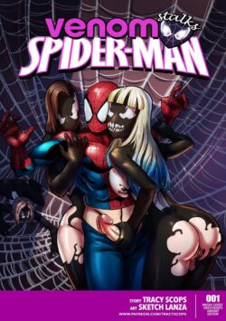 Venom Stalks Spider-Man [Tracy Scops] (gedecomix cover)