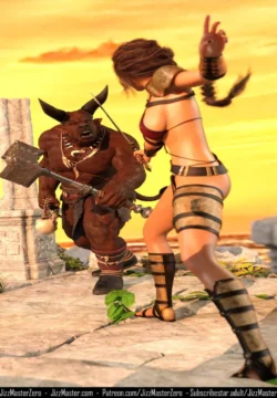 Astraia VS Minotaur [JizzMasterZero]