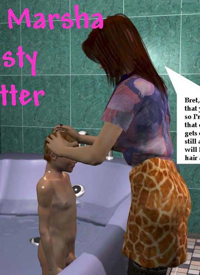 Auntie Marsha the Busty Babysitter - Porn Comic