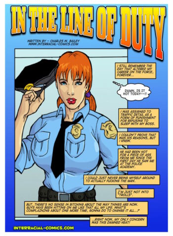 In the line of duty [Interracial]