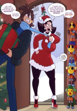 Tron and Megaman Happy Holiday [Cobatsart]