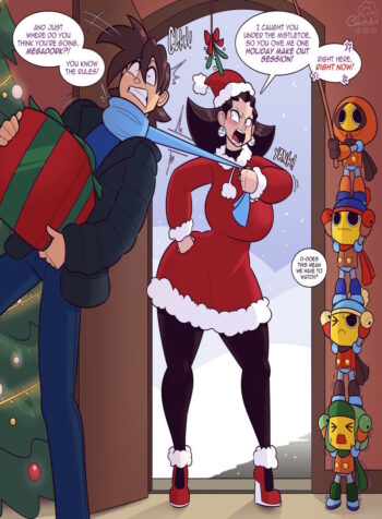 Tron and Megaman Happy Holiday [Cobatsart]