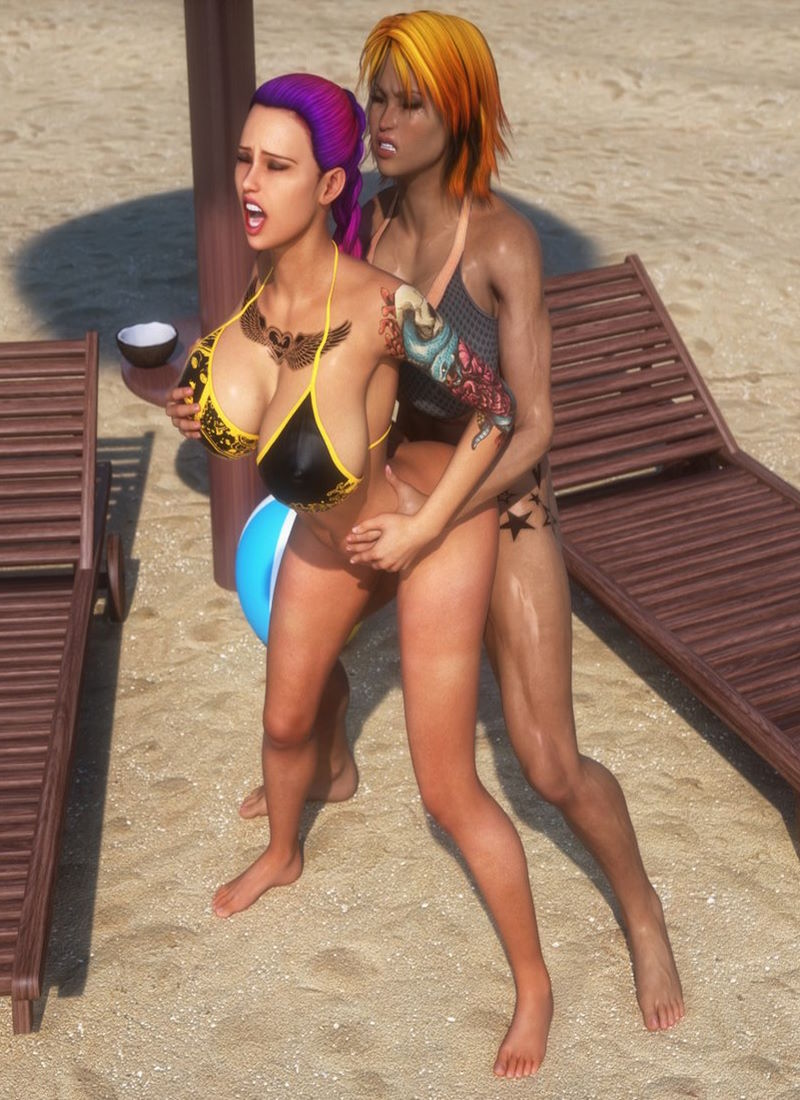 Krissy & Rylee’s Beach Fun- Intrigue3D