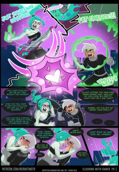 Clashing with Ember McLaine (Danny Phantom) [Hermit Moth]