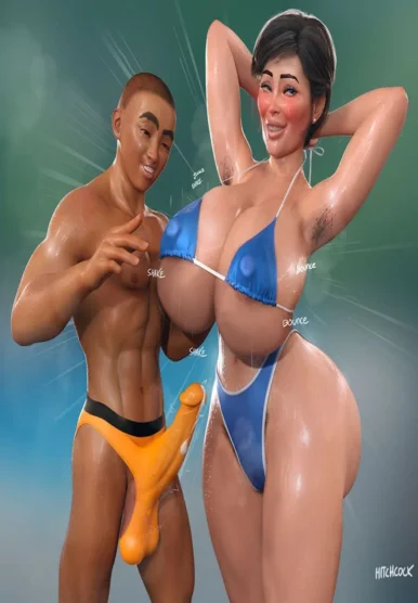 Wife Models for Husband [Hitchcock]