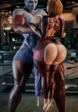 Futa Femshep x EDI (Mass Effect) [Rigid3D]