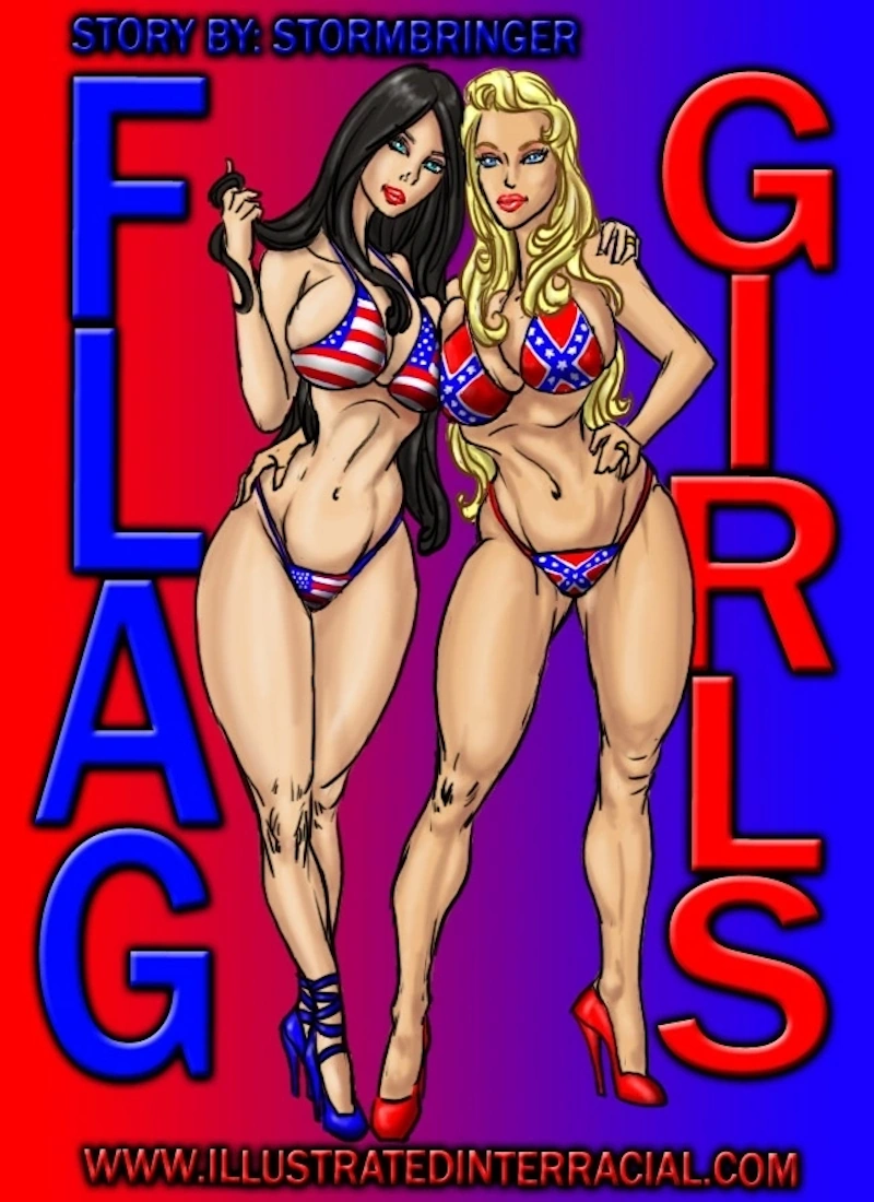 Flag Girls [IllustratedInterracial]