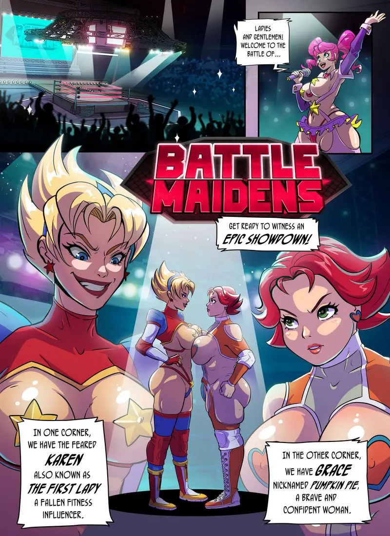 Battle Maidens Karen vs Grace [Crisisbeat] - Porn Comic