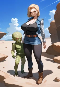 Do Android18 Birth Saibaiman's Child [ETUS]