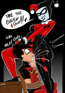 Harley captures Robin (Batman) [Spakka]