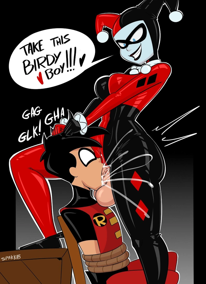 Harley captures Robin (Batman) [Spakka]