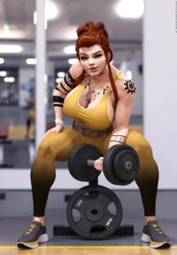 OverWhore: Brigitte - Gym Slut [Lewdink]
