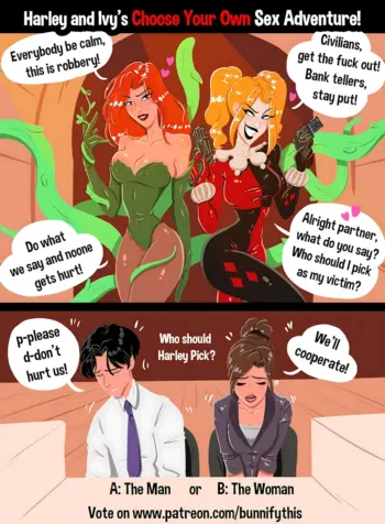 Harley and Ivy’s CYOA comic (Batman) [Bunnify This]