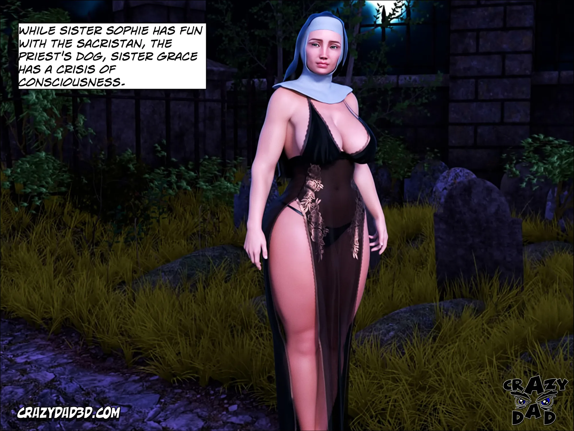 Sister Grace [CrazyDad3D] - 4 . Sister Grace - Chapter 4 [CrazyDad3D] - Page 45