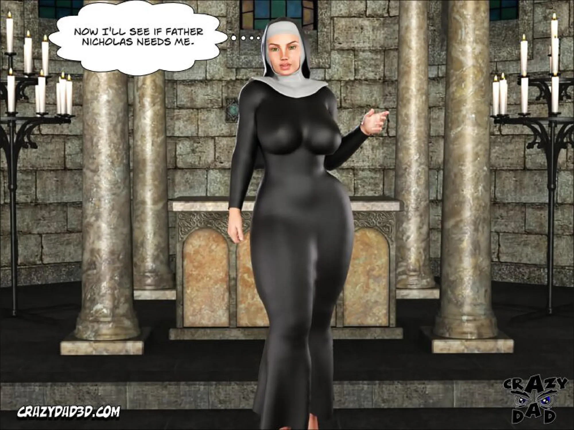 Sister Grace [CrazyDad3D] - 1 . Sister Grace - Chapter 1 [CrazyDad3D] - Page 7