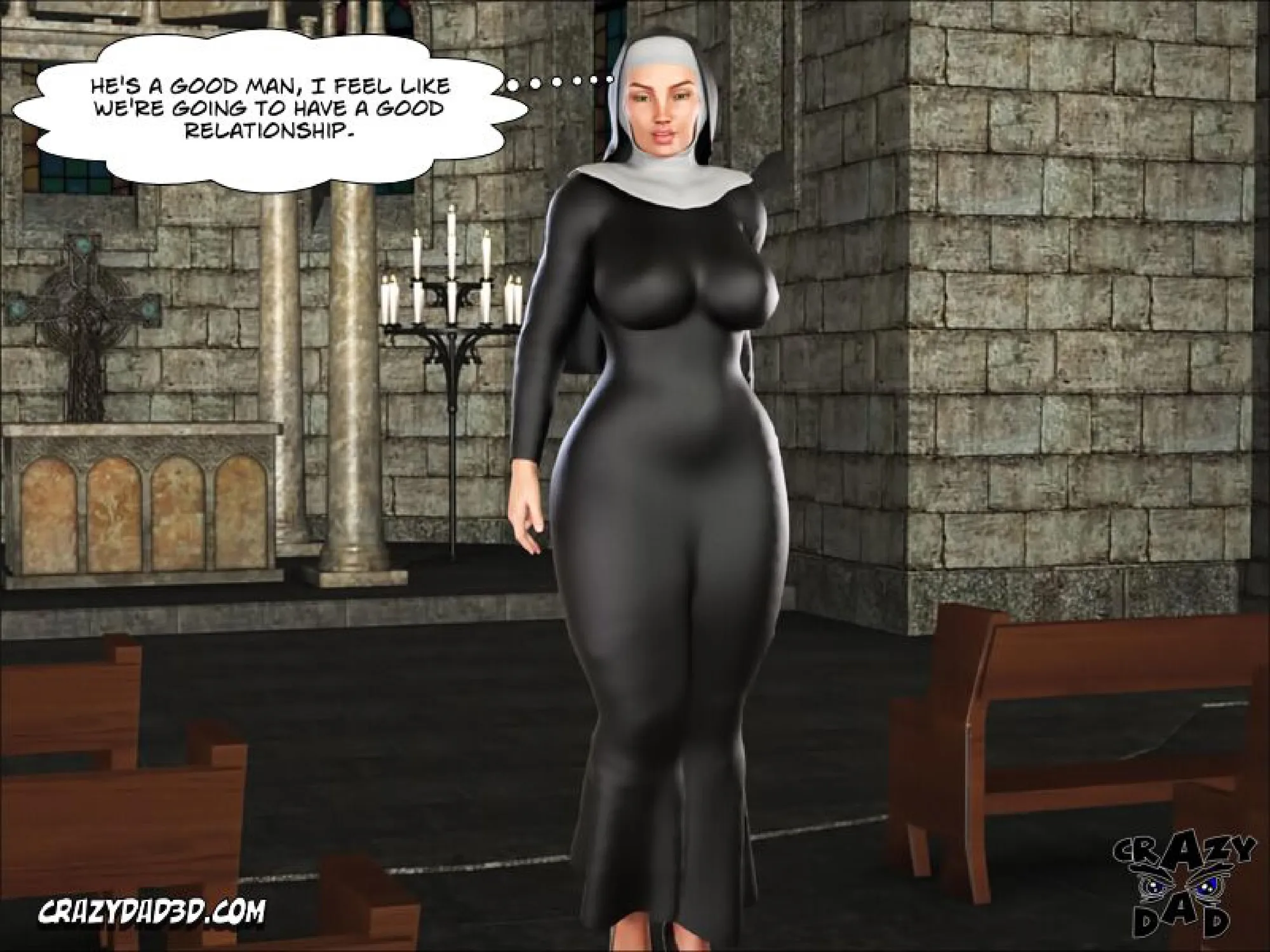 Sister Grace [CrazyDad3D] - 1 . Sister Grace - Chapter 1 [CrazyDad3D] - Page 8