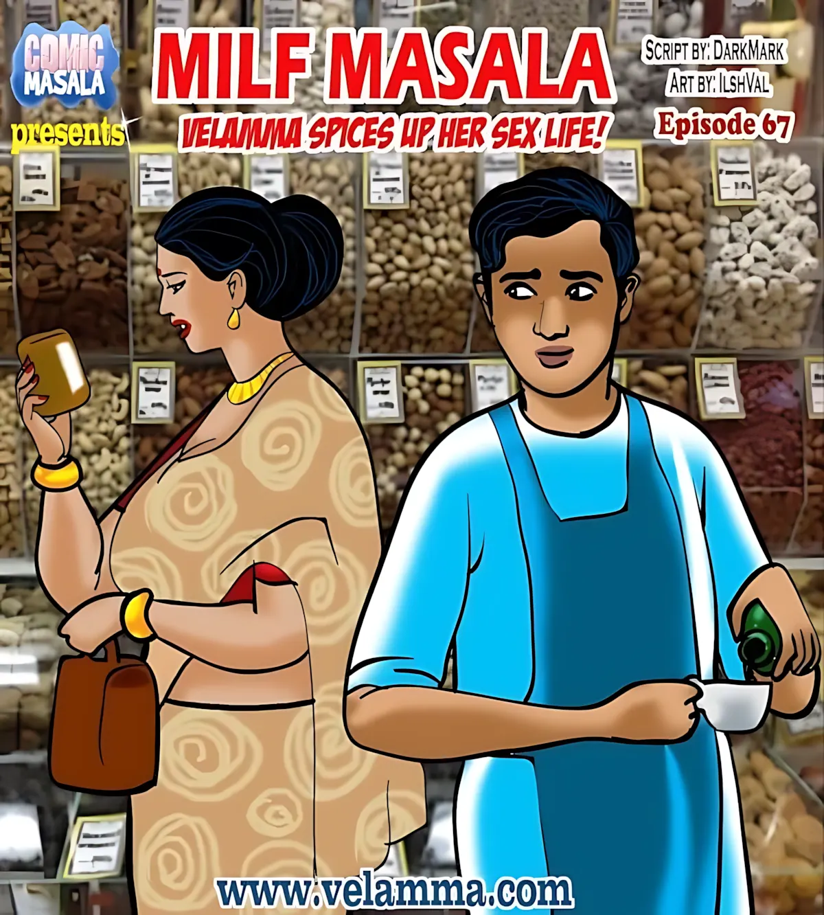 Velamma All Episodes Comics - 67 . Velamma - Episode 67 - Velamma Spices Up Her Sex Life! - Page 1