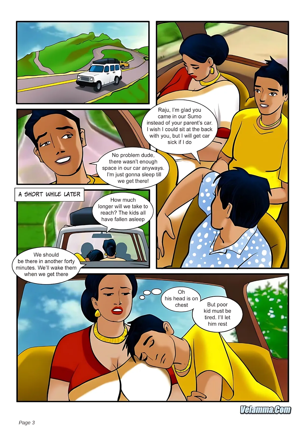 Velamma All Episodes Comics - 4 . Velamma - Episode 4 - The Picnic - Page 3