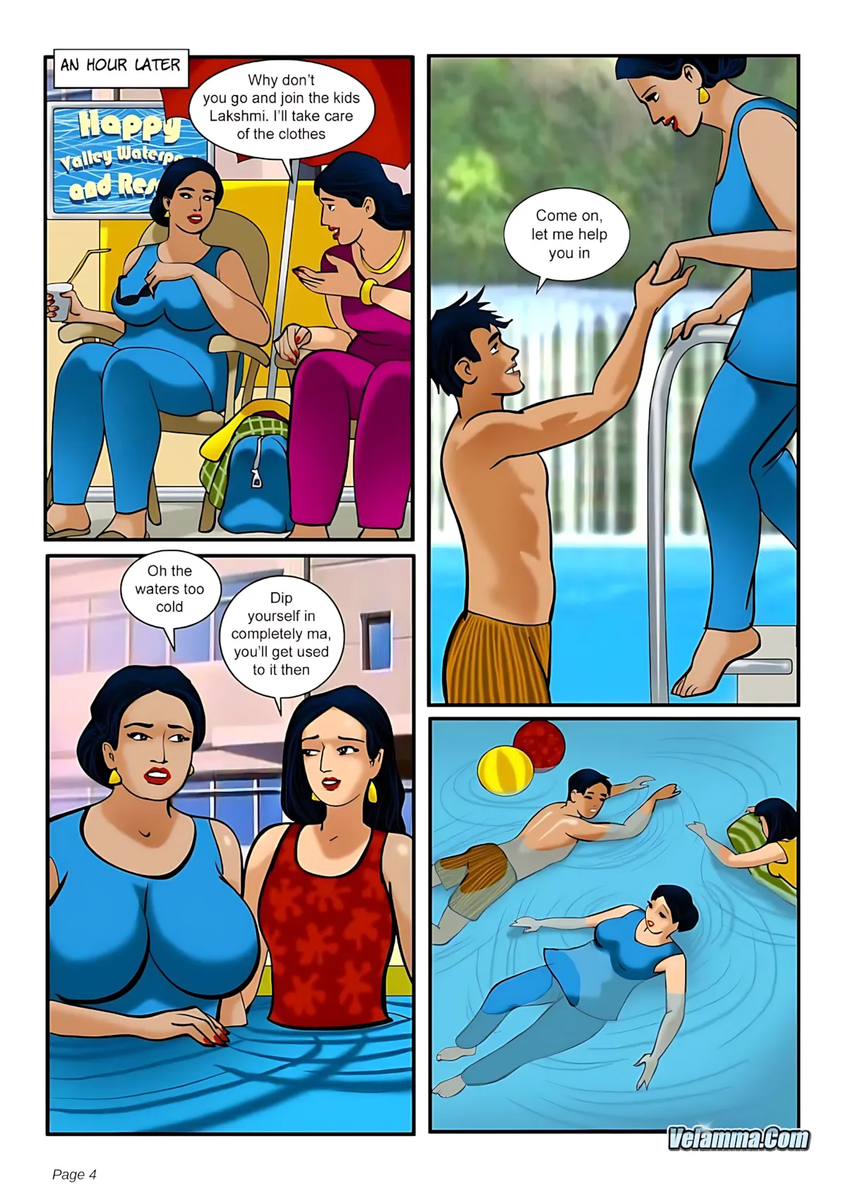 Velamma All Episodes Comics - 4 . Velamma - Episode 4 - The Picnic - Page 4
