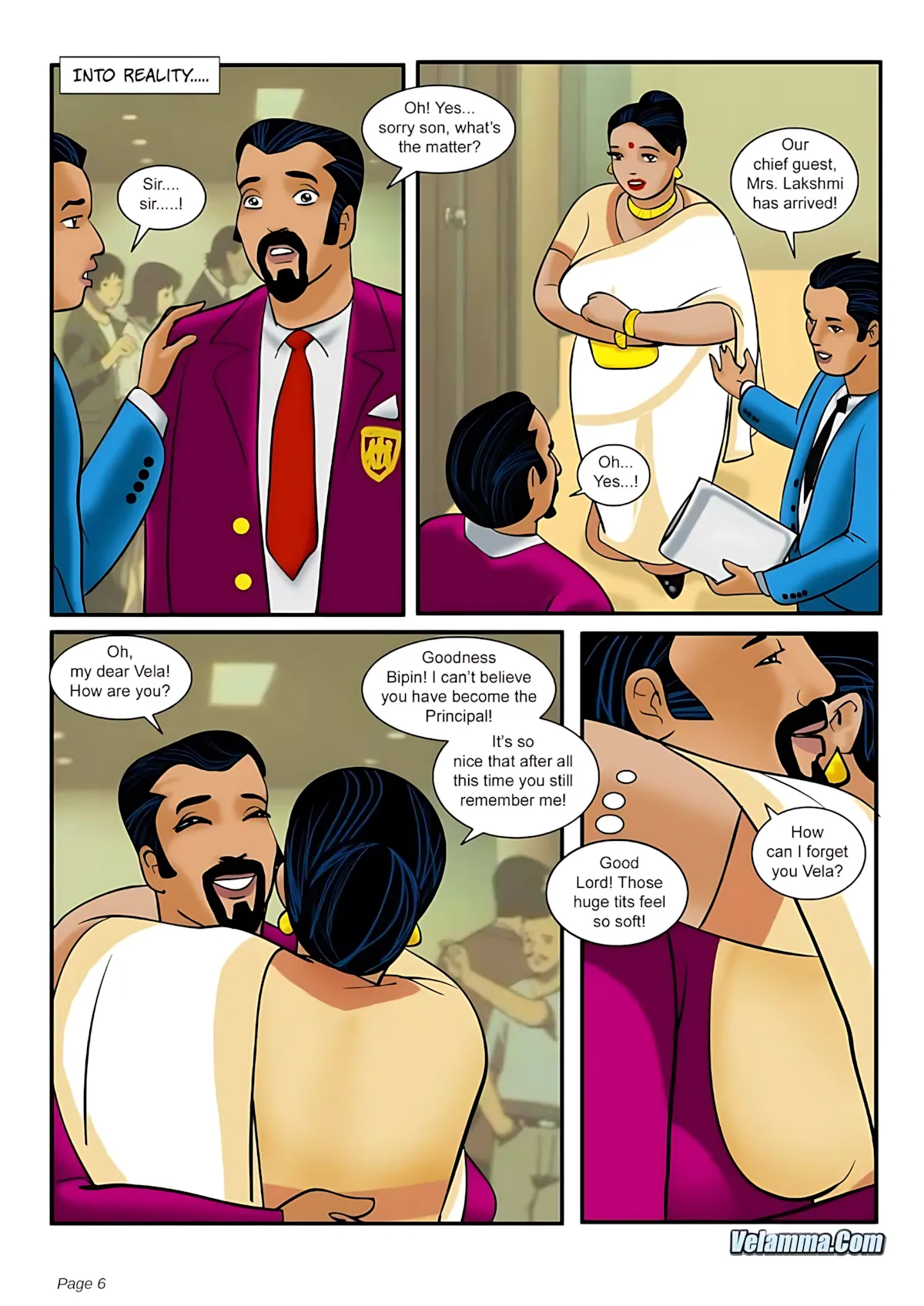 Velamma All Episodes Comics - 5 . Velamma - Episode 5 - The Chief Guest - Page 6