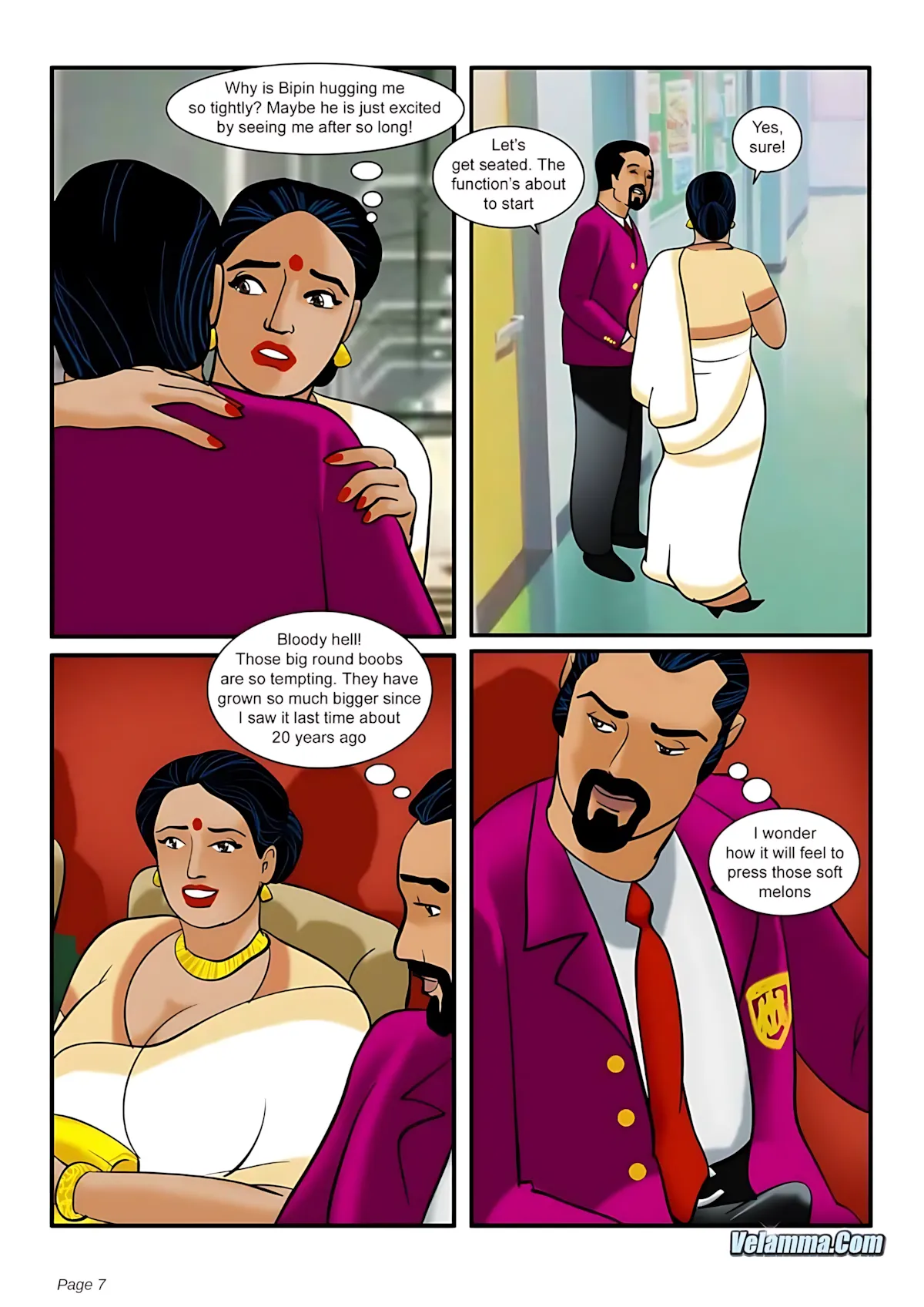Velamma All Episodes Comics - 5 . Velamma - Episode 5 - The Chief Guest - Page 7