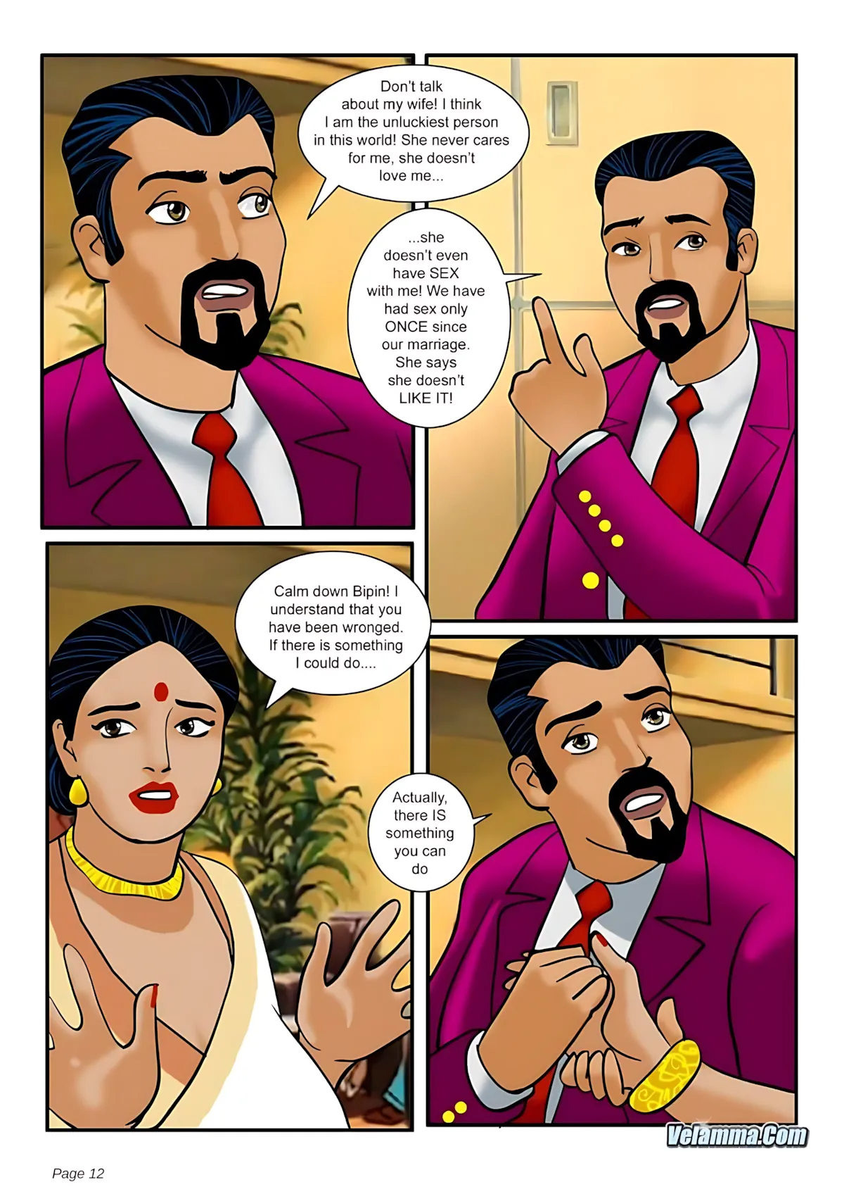 Velamma All Episodes Comics - 5 . Velamma - Episode 5 - The Chief Guest - Page 12