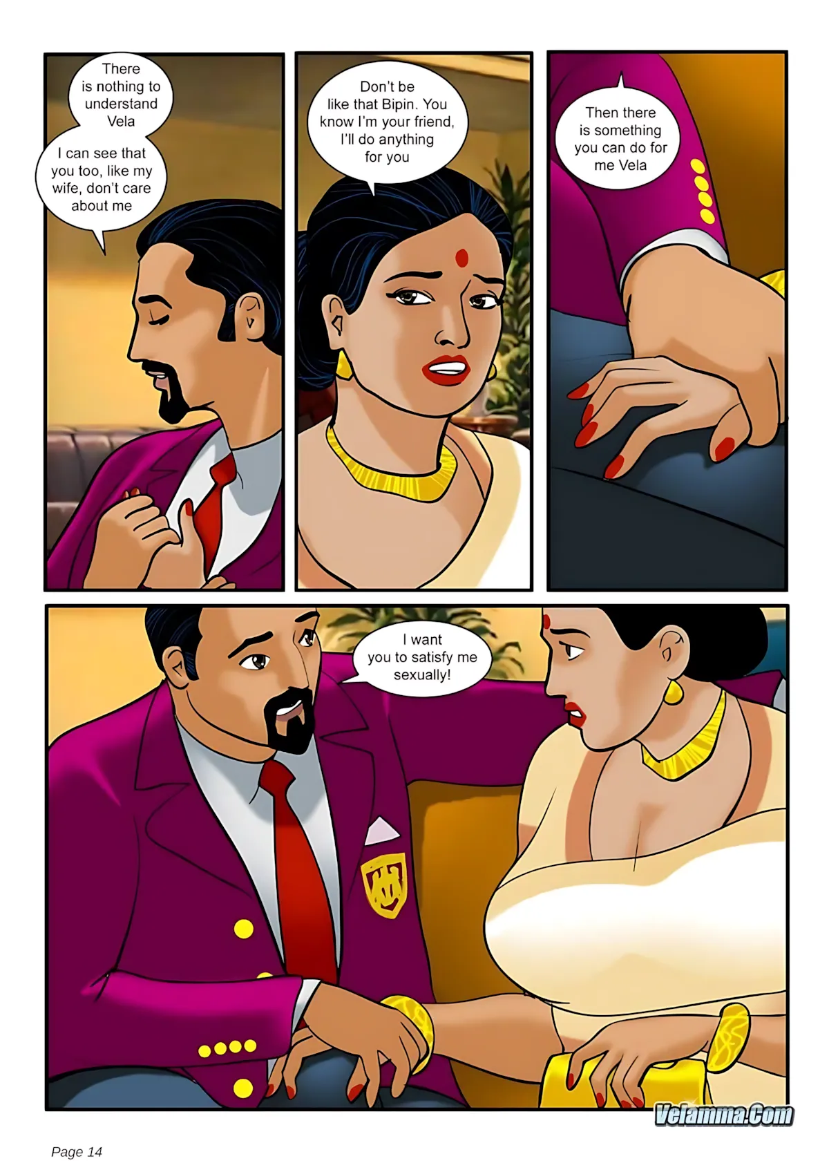 Velamma All Episodes Comics - 5 . Velamma - Episode 5 - The Chief Guest - Page 14