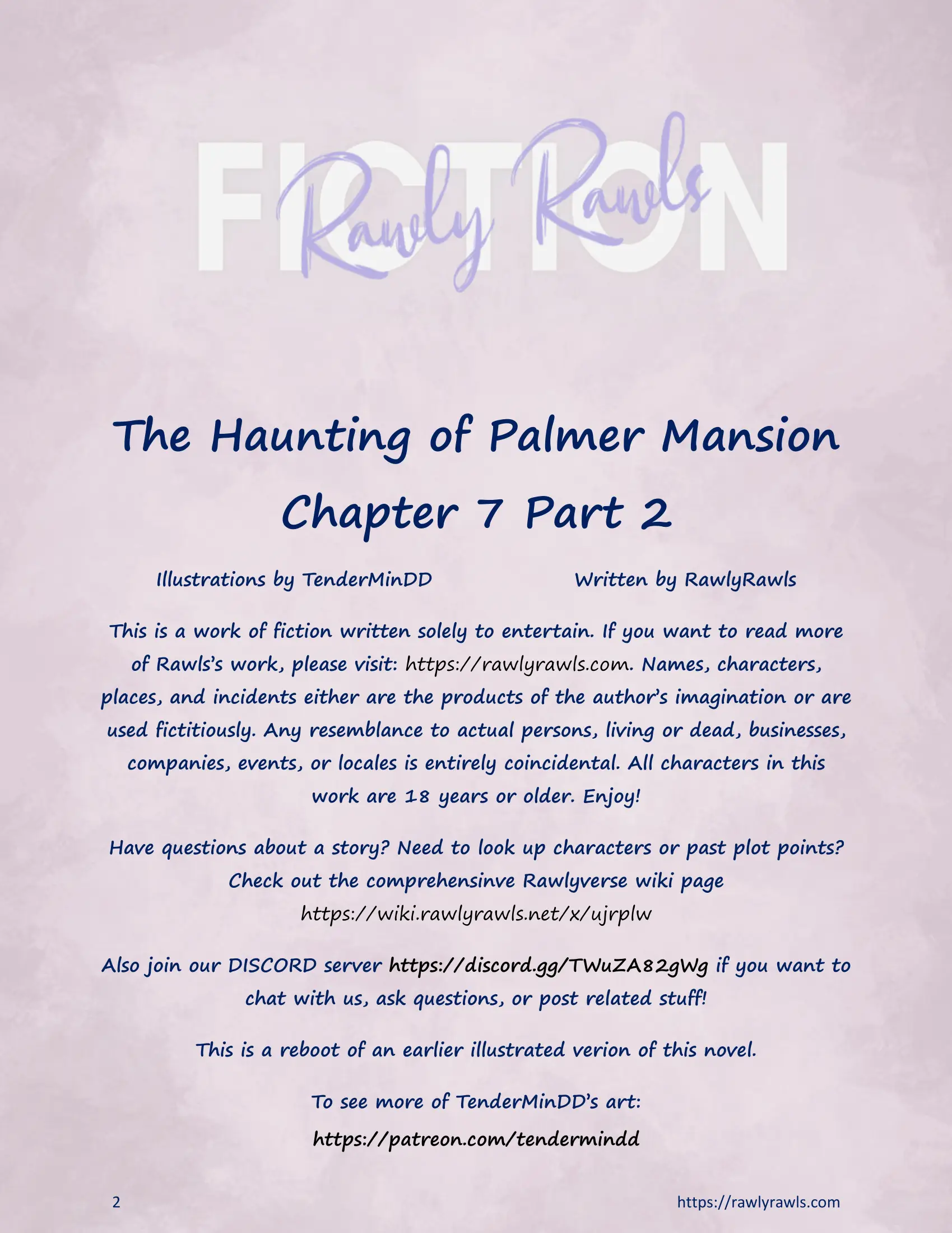 The Haunting Of Palmer Mansion [RawlyRawls] - 7.2 . The Haunting Of Palmer Mansion - Chapter 7 Part 2 [TenderMindd ] - Page 2
