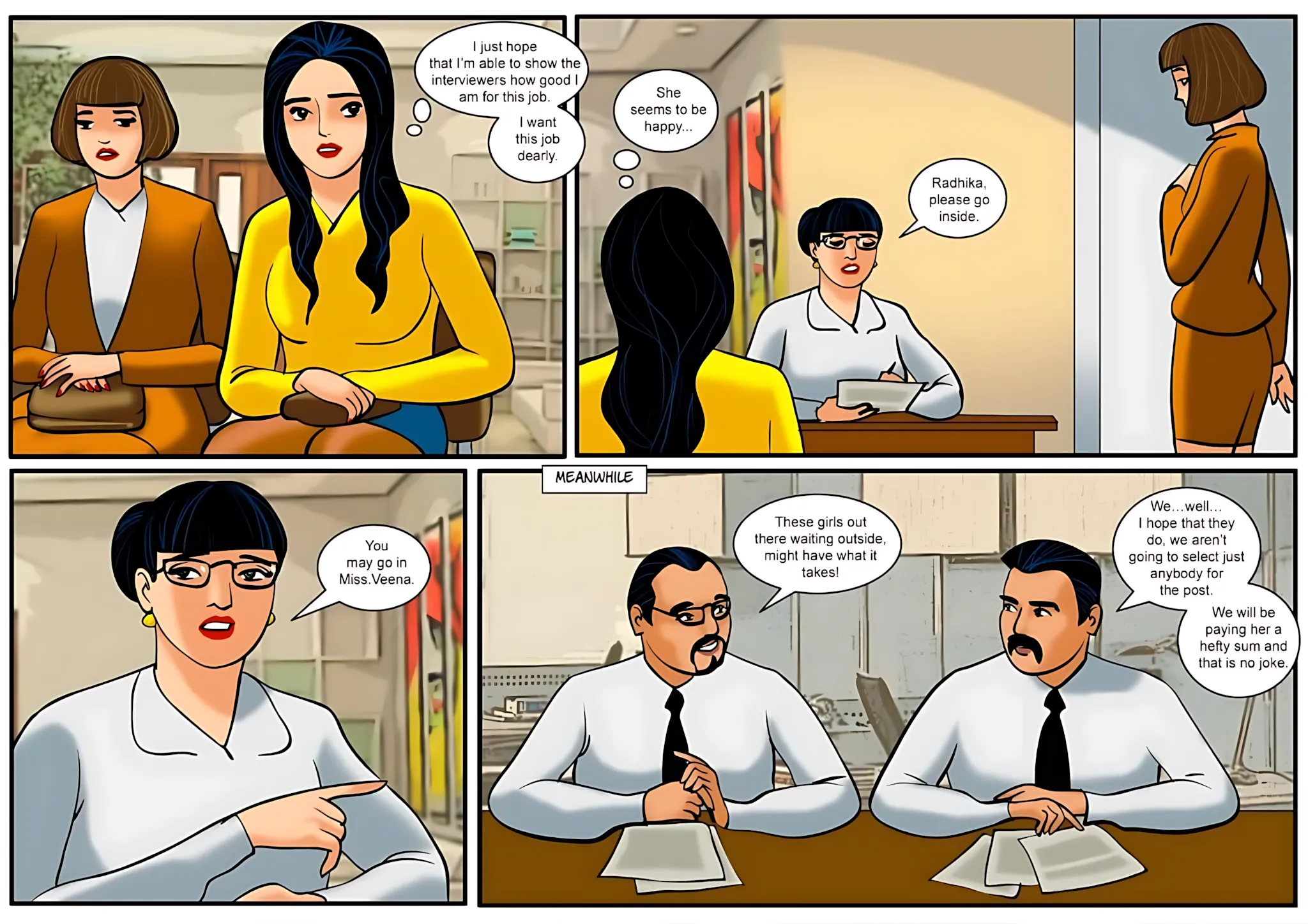 Velamma All Episodes Comics - 15 . Velamma - Episode 15 - The First Interview! - Page 2