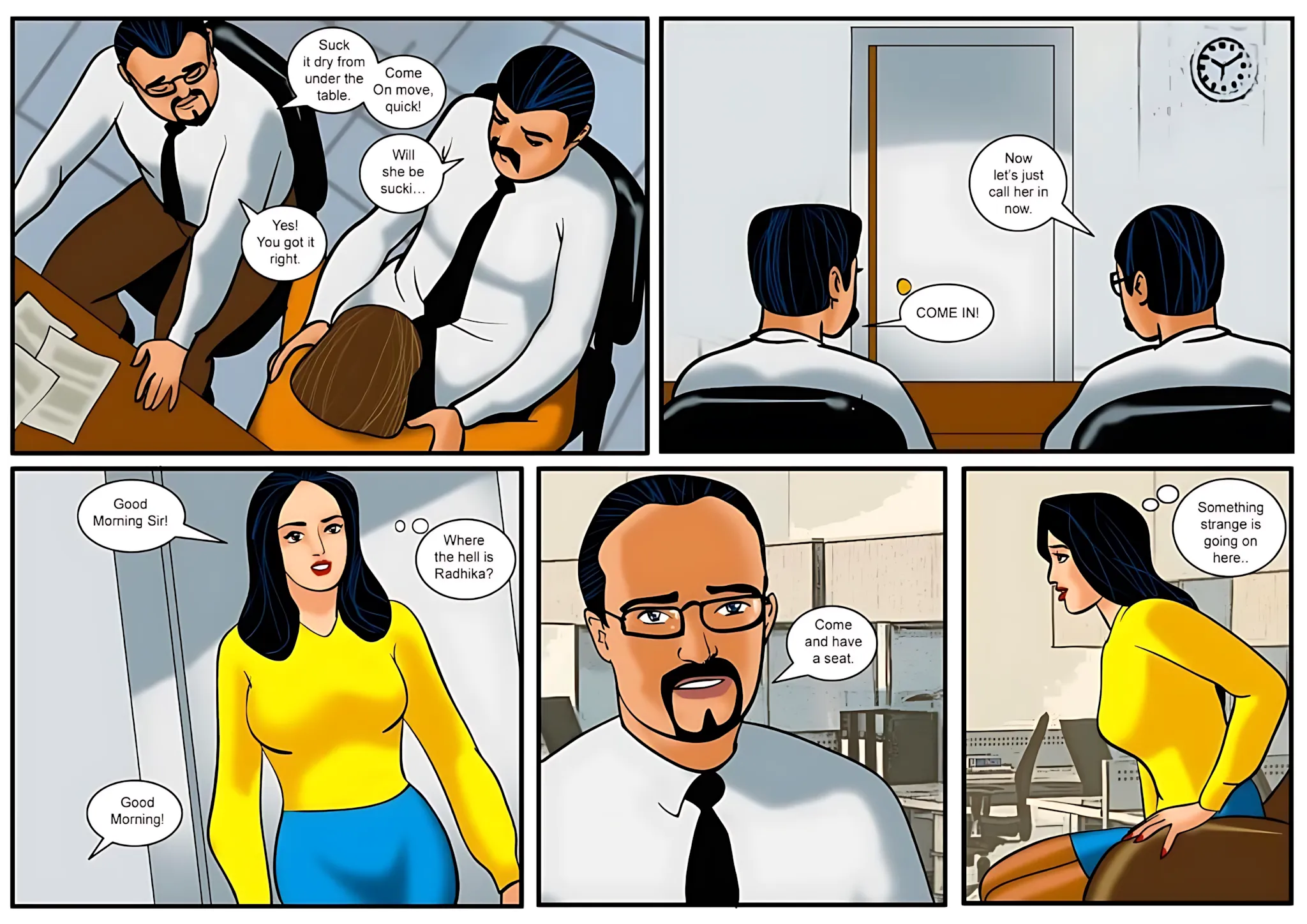 Velamma All Episodes Comics - 15 . Velamma - Episode 15 - The First Interview! - Page 4