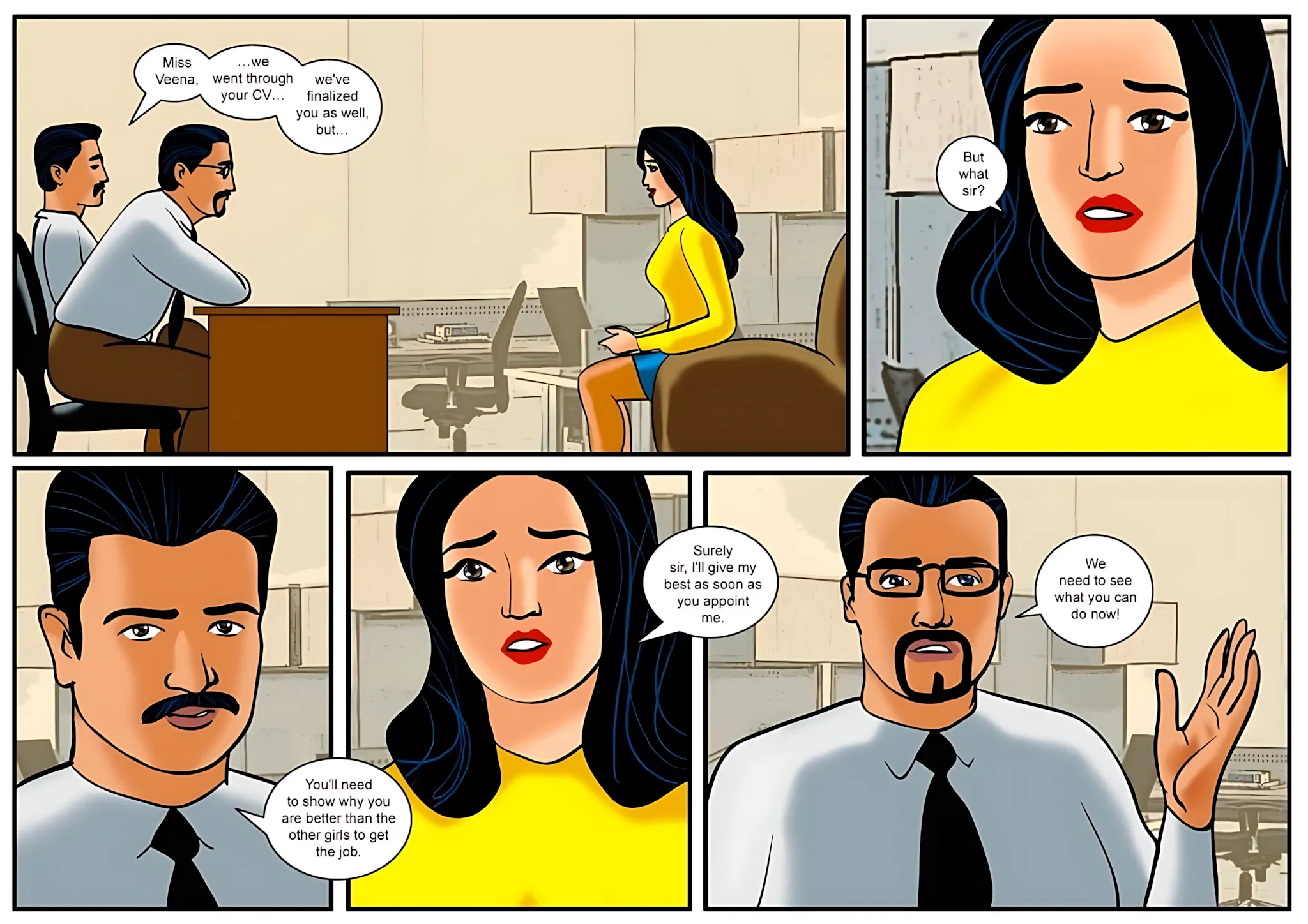 Velamma All Episodes Comics - 15 . Velamma - Episode 15 - The First Interview! - Page 5