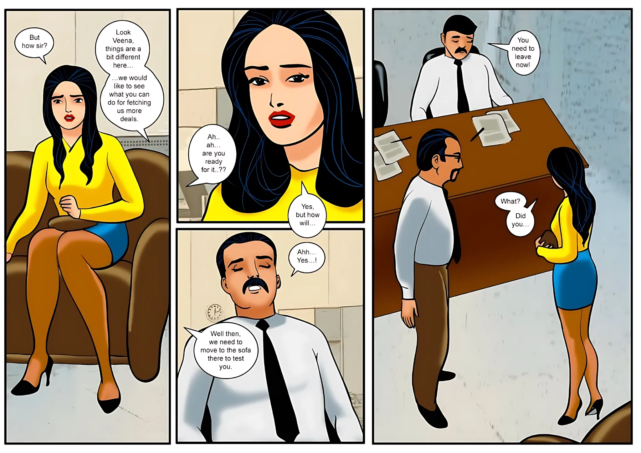Velamma All Episodes Comics - 15 . Velamma - Episode 15 - The First Interview! - Page 6
