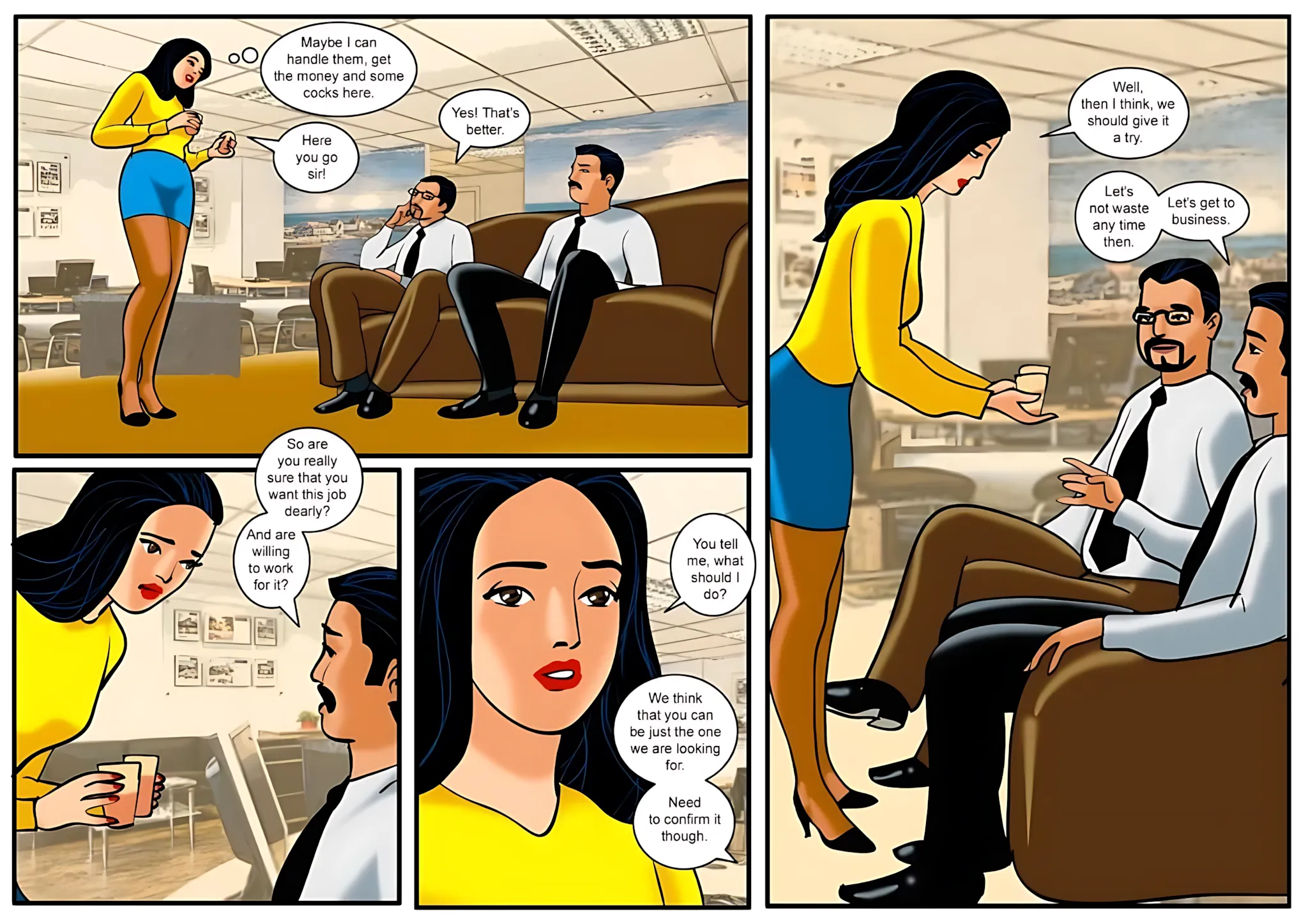 Velamma All Episodes Comics - 15 . Velamma - Episode 15 - The First Interview! - Page 8