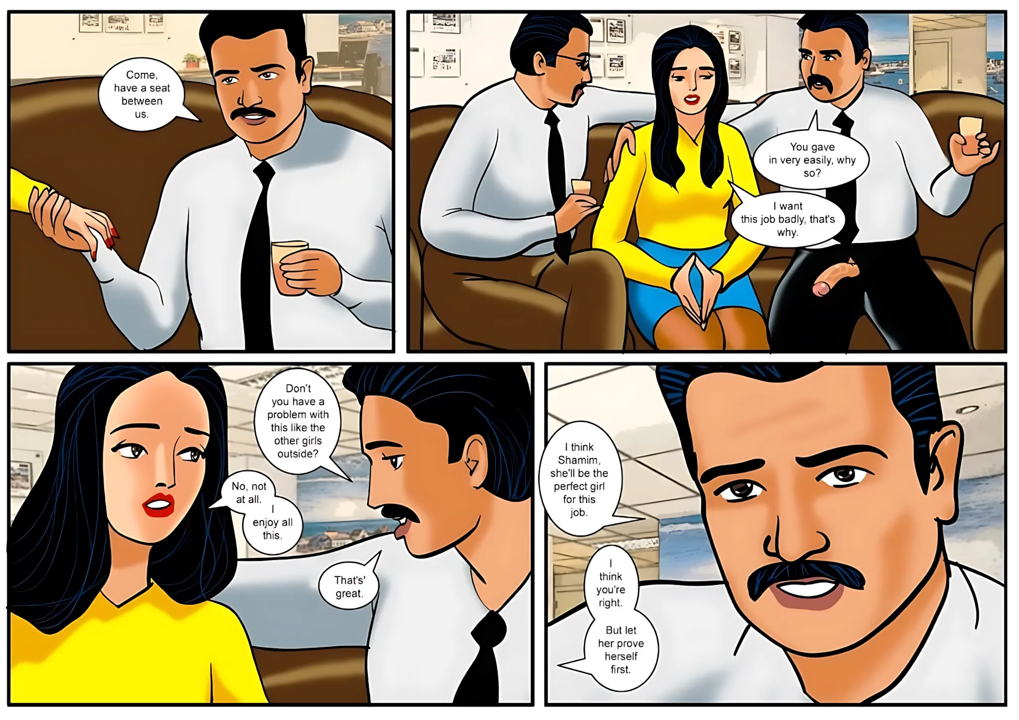 Velamma All Episodes Comics - 15 . Velamma - Episode 15 - The First Interview! - Page 9
