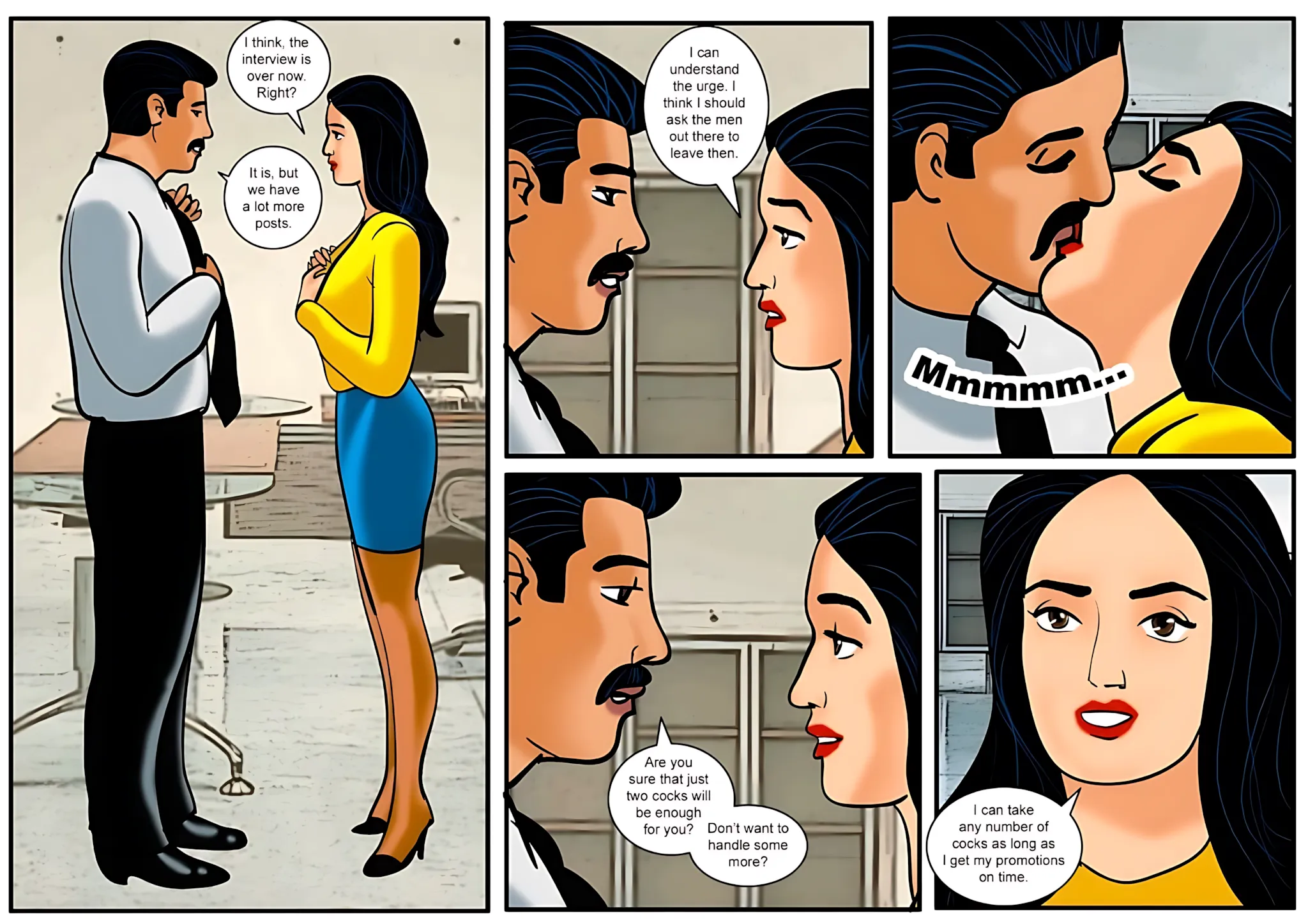 Velamma All Episodes Comics - 15 . Velamma - Episode 15 - The First Interview! - Page 30