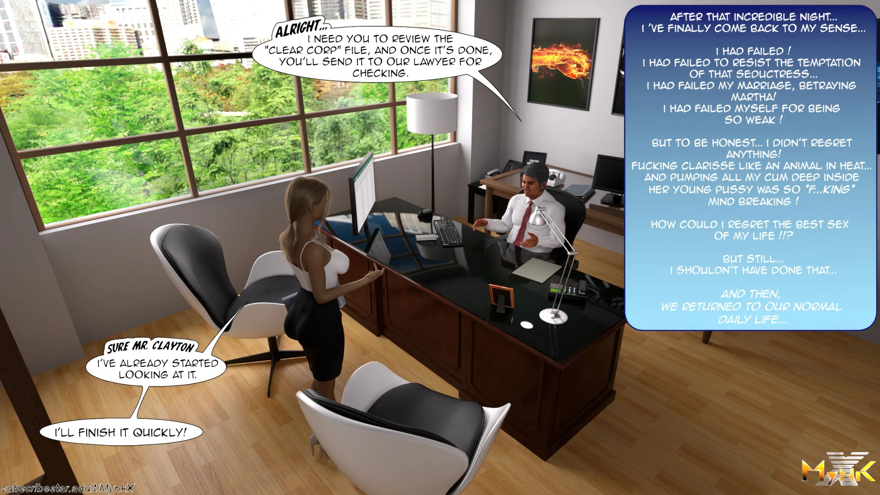 The Young Secretary [Mynkx] - 1.2. The Young Secretary - Chapter 1 Part 2 - Page 65