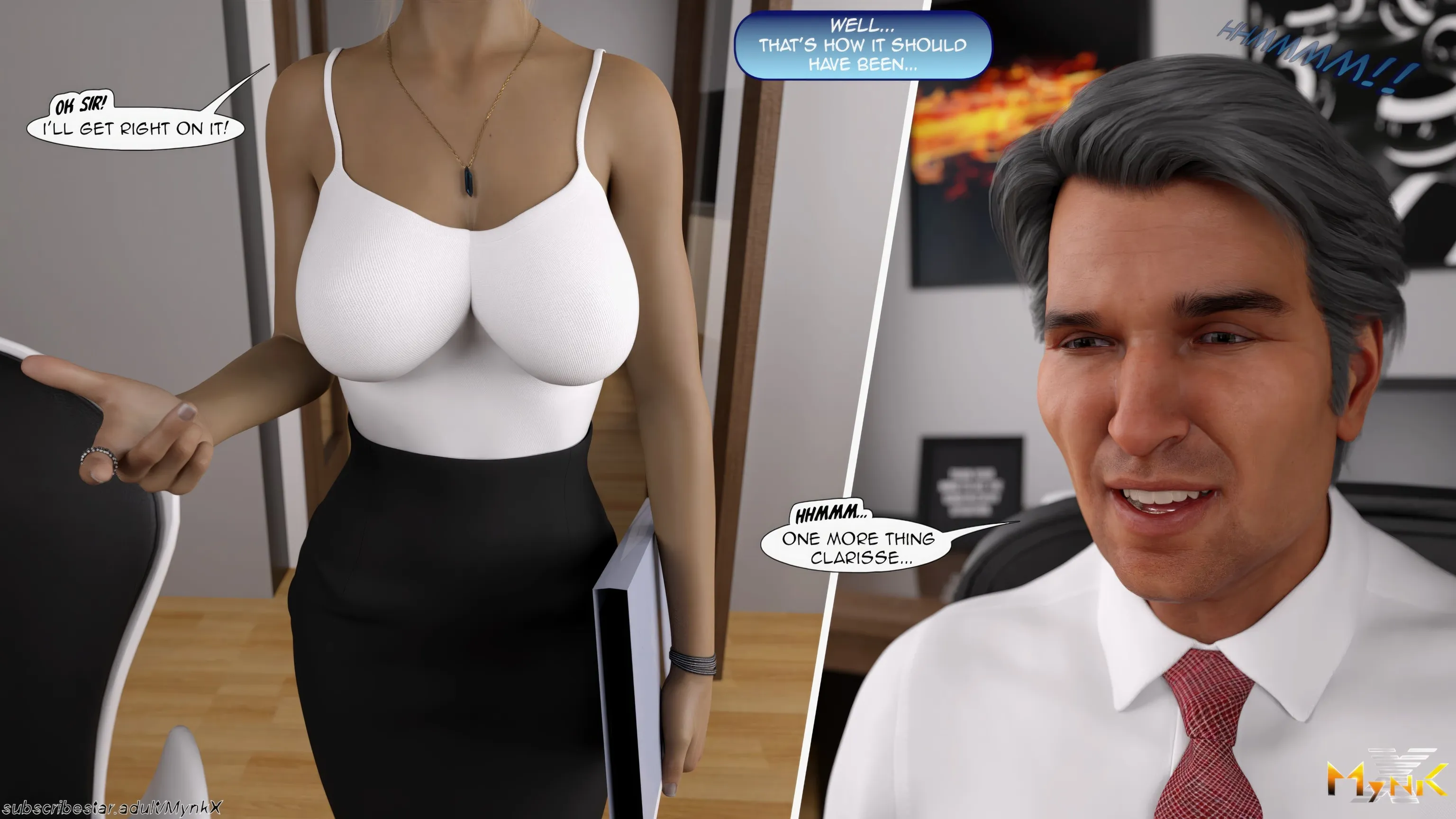 The Young Secretary [Mynkx] - 1.2. The Young Secretary - Chapter 1 Part 2 - Page 66