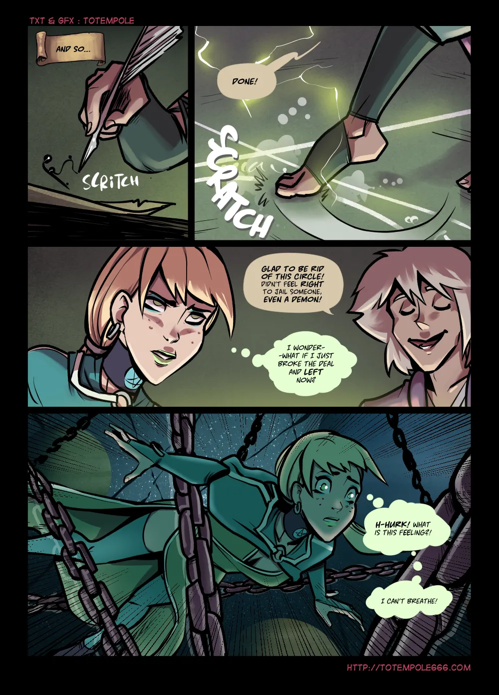 The Cummoner - 28 . The Cummoner - Soul-Bound Sorceress - Chapter 28 [Totempole] - Page 21