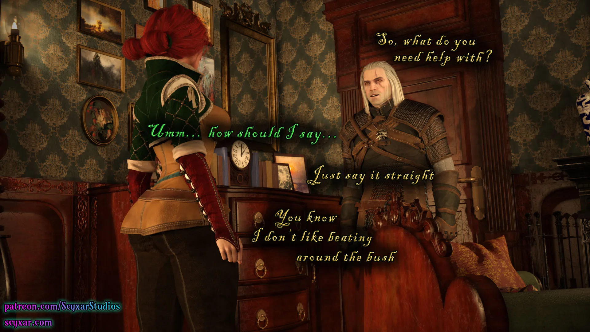 Geralt’s Transformation into Yennefer [Scyxar Studios] - 3 . Geralt’s Transformation into Yennefer - Chapter 3 - Page 44