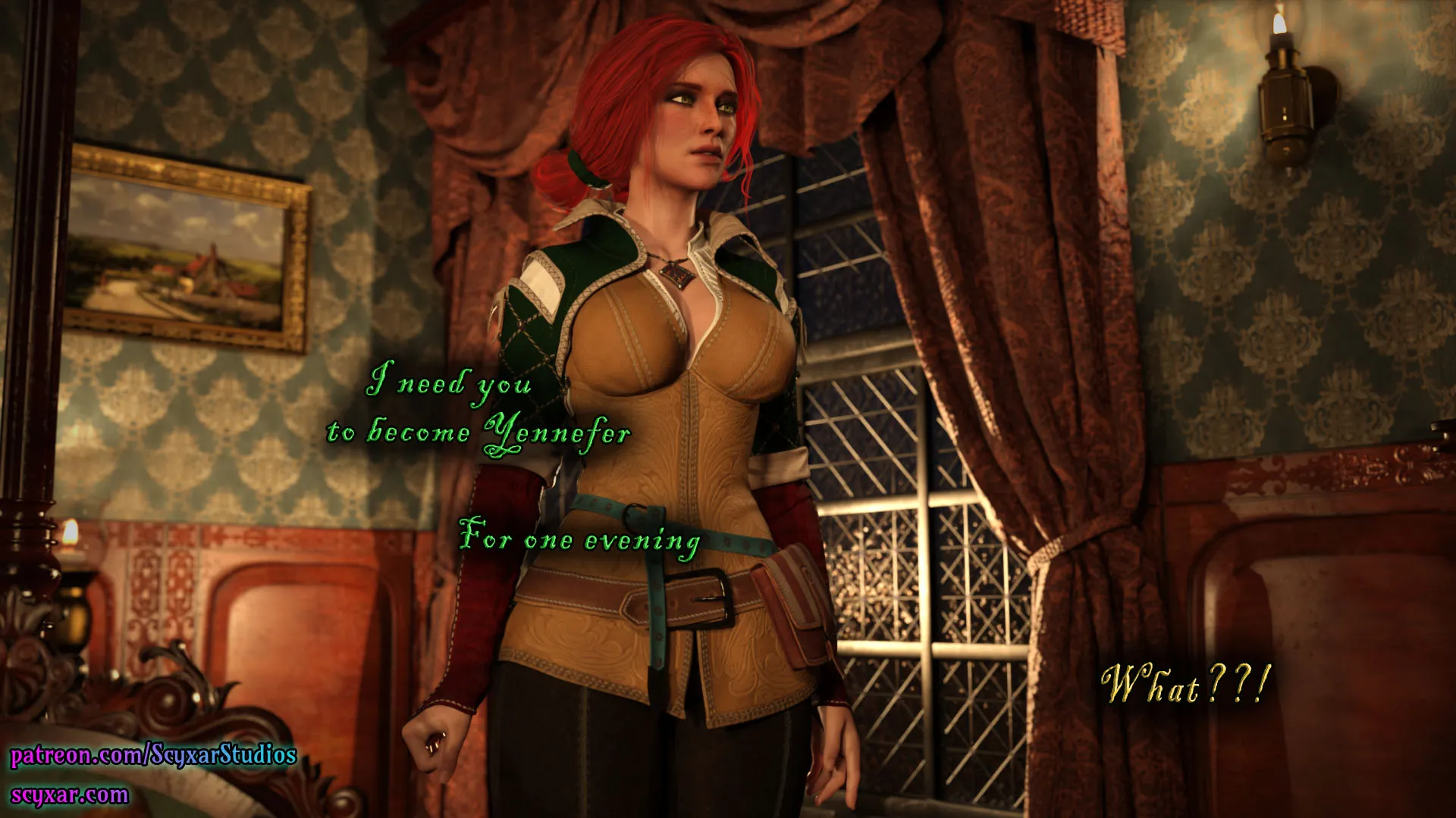 Geralt’s Transformation into Yennefer [Scyxar Studios] - 3 . Geralt’s Transformation into Yennefer - Chapter 3 - Page 45