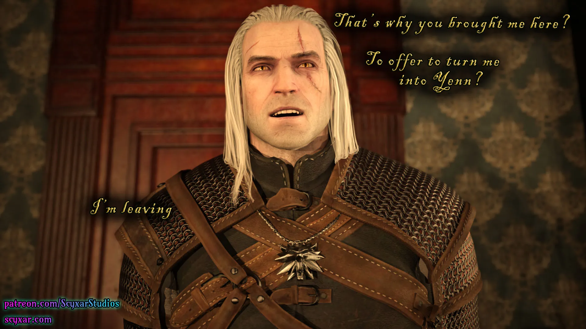 Geralt’s Transformation into Yennefer [Scyxar Studios] - 3 . Geralt’s Transformation into Yennefer - Chapter 3 - Page 46