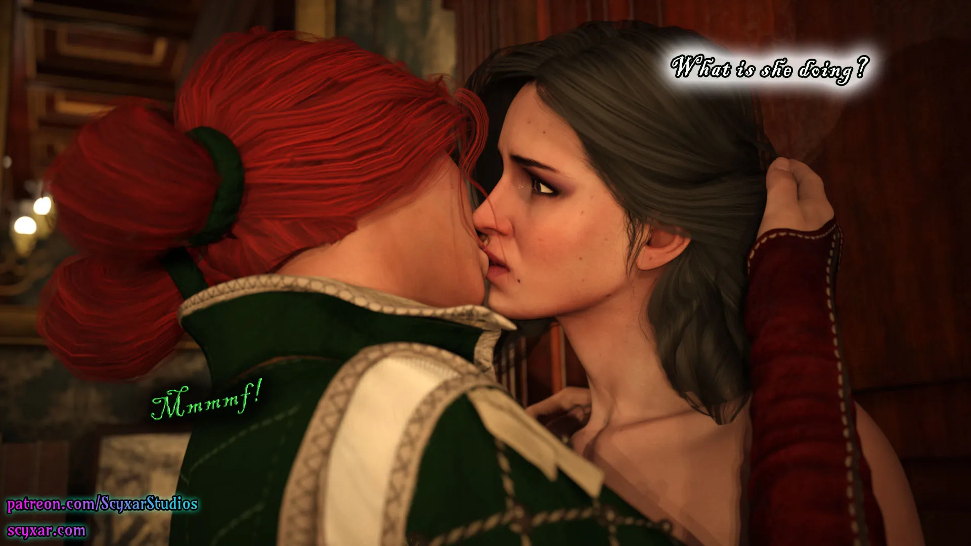 Geralt’s Transformation into Yennefer [Scyxar Studios] - 3 . Geralt’s Transformation into Yennefer - Chapter 3 - Page 55