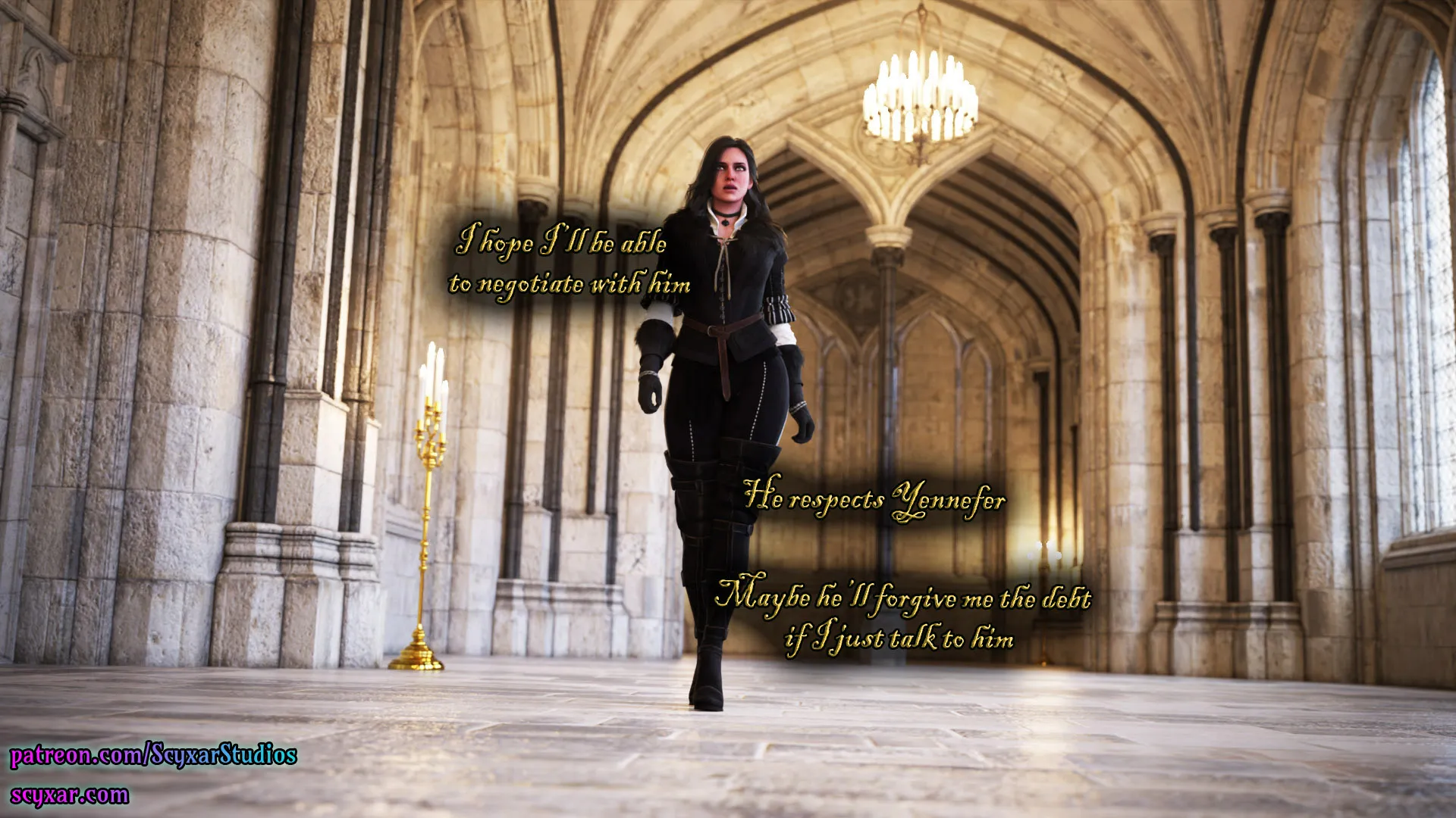Geralt’s Transformation into Yennefer [Scyxar Studios] - 2 . Geralt’s Transformation into Yennefer - Chapter 2 - Page 3