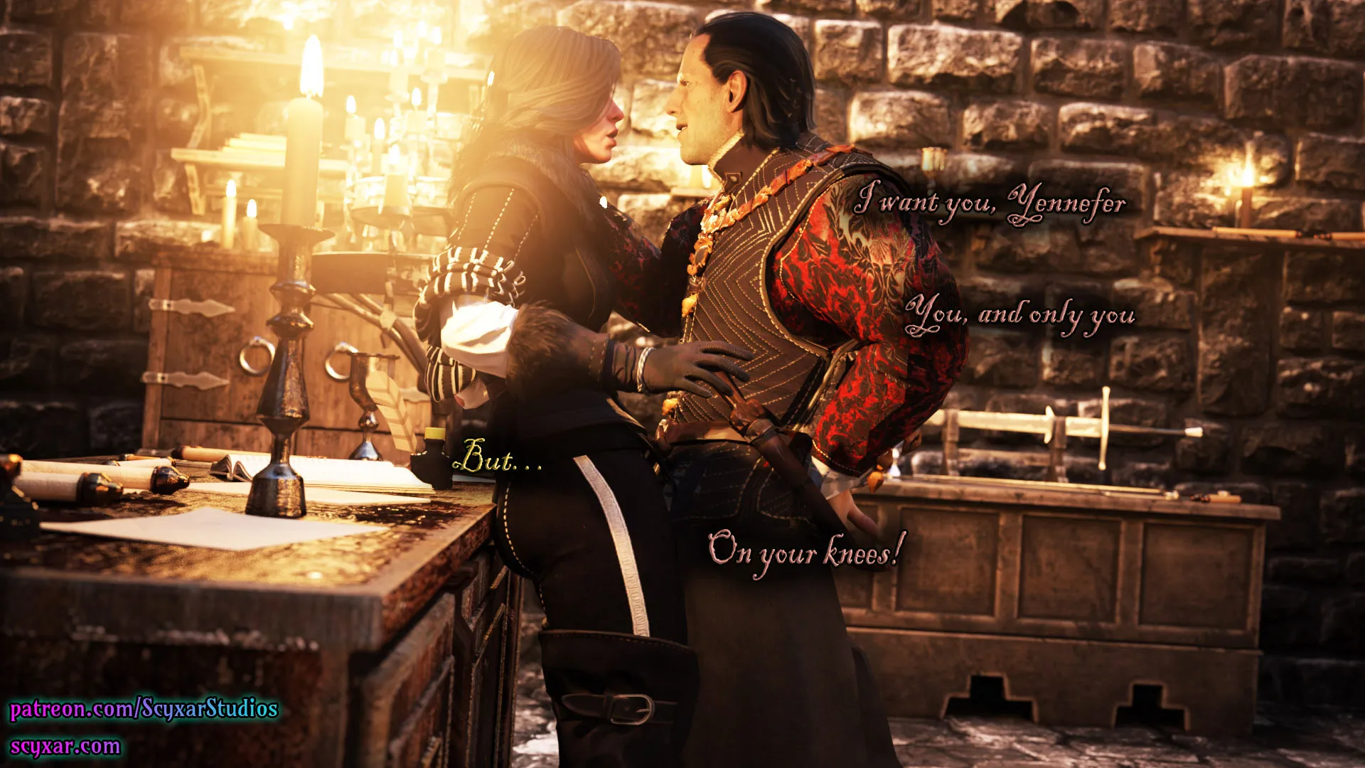 Geralt’s Transformation into Yennefer [Scyxar Studios] - 2 . Geralt’s Transformation into Yennefer - Chapter 2 - Page 19