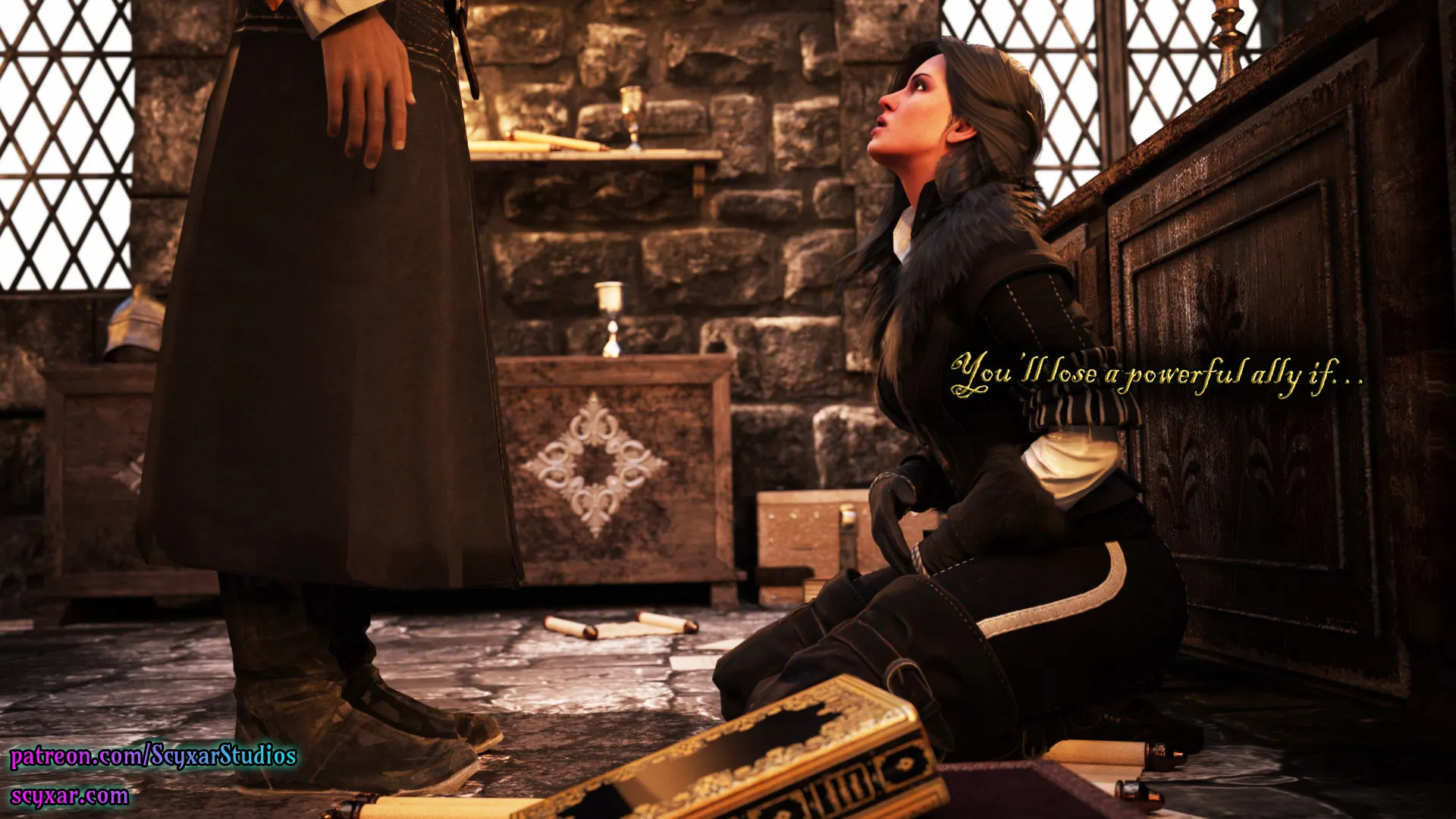 Geralt’s Transformation into Yennefer [Scyxar Studios] - 2 . Geralt’s Transformation into Yennefer - Chapter 2 - Page 21