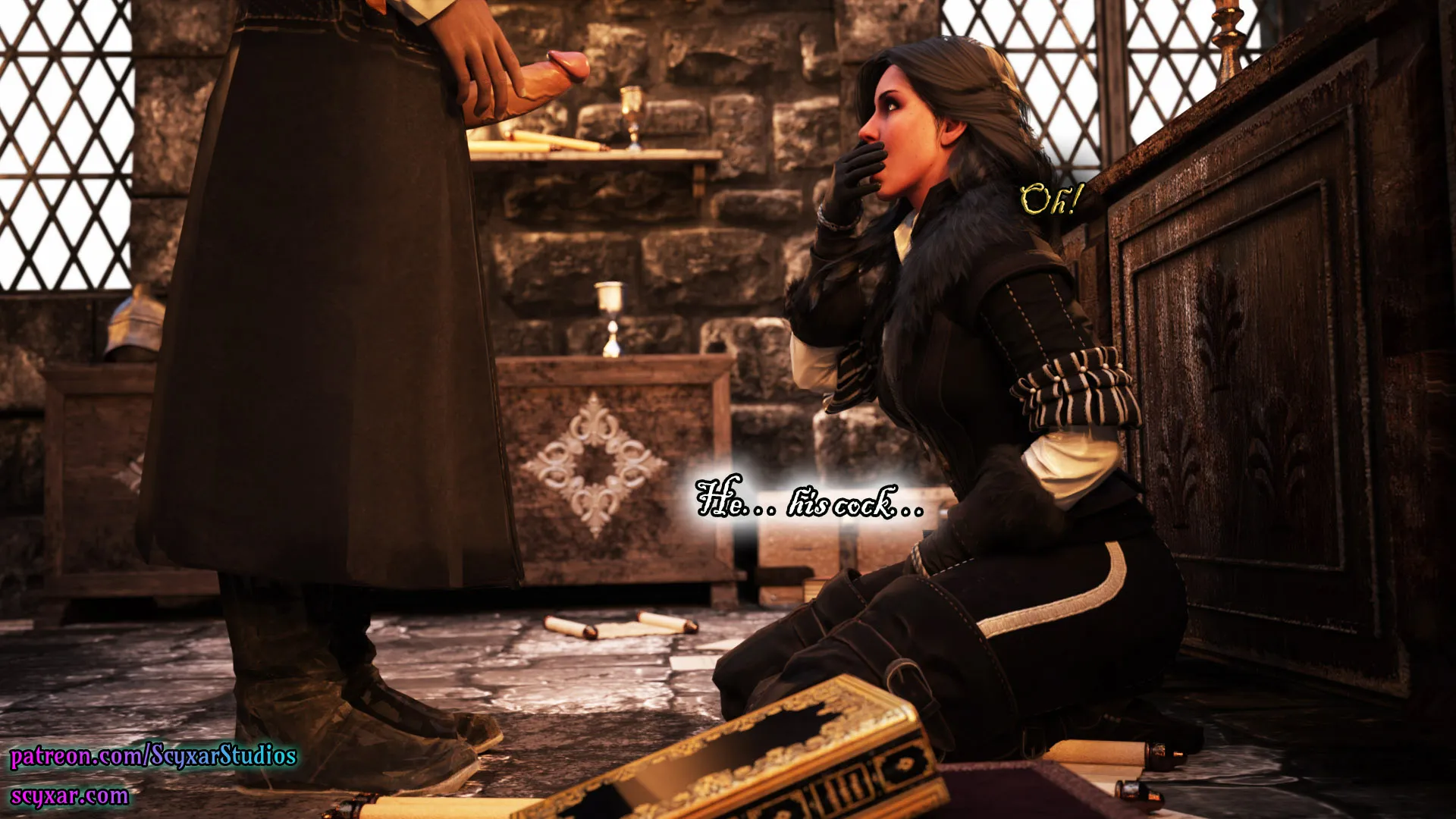 Geralt’s Transformation into Yennefer [Scyxar Studios] - 2 . Geralt’s Transformation into Yennefer - Chapter 2 - Page 22