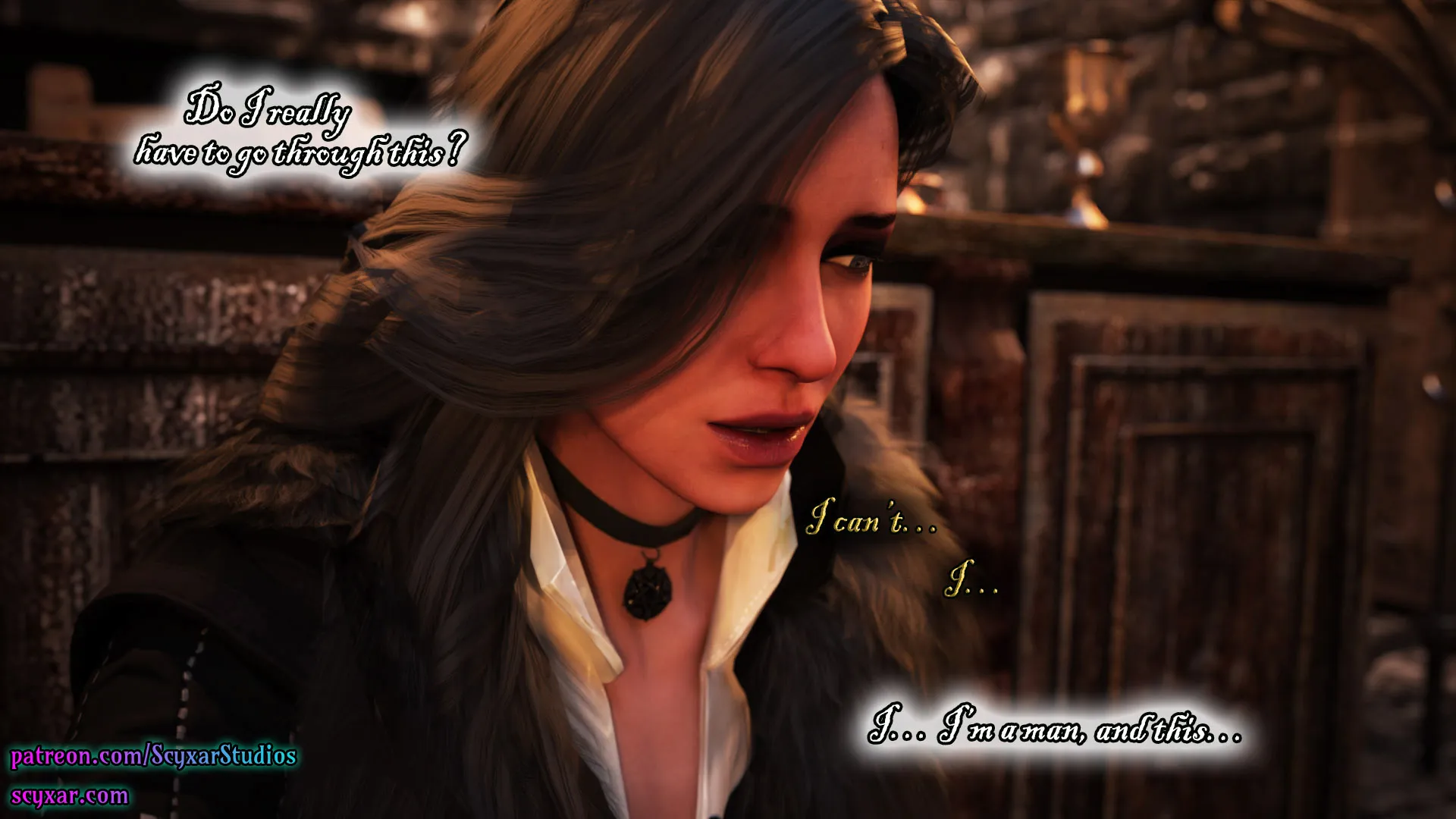 Geralt’s Transformation into Yennefer [Scyxar Studios] - 2 . Geralt’s Transformation into Yennefer - Chapter 2 - Page 25