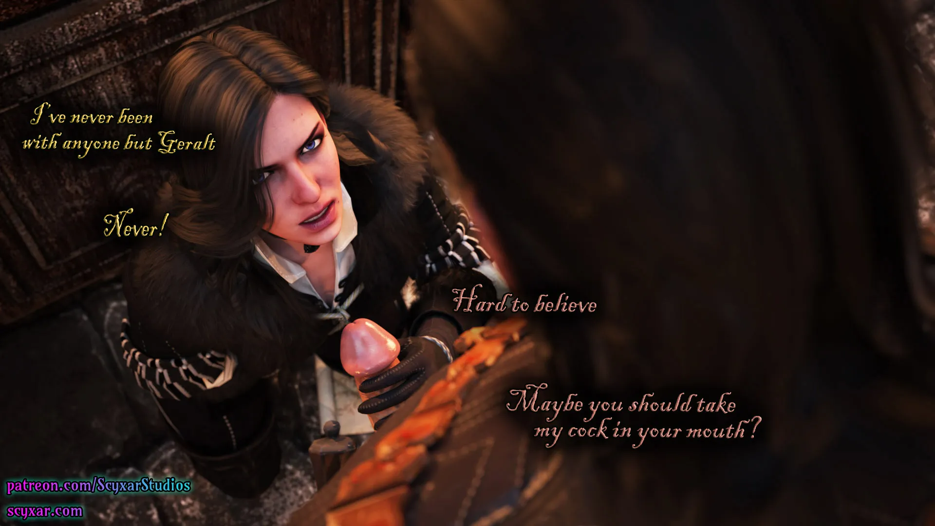 Geralt’s Transformation into Yennefer [Scyxar Studios] - 2 . Geralt’s Transformation into Yennefer - Chapter 2 - Page 36