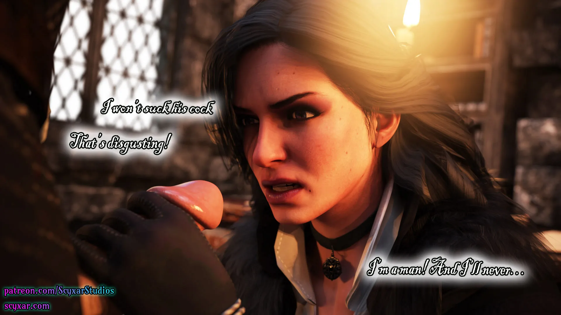 Geralt’s Transformation into Yennefer [Scyxar Studios] - 2 . Geralt’s Transformation into Yennefer - Chapter 2 - Page 37