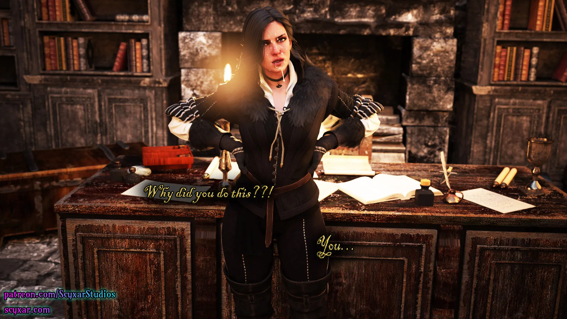 Geralt’s Transformation into Yennefer [Scyxar Studios] - 2 . Geralt’s Transformation into Yennefer - Chapter 2 - Page 48